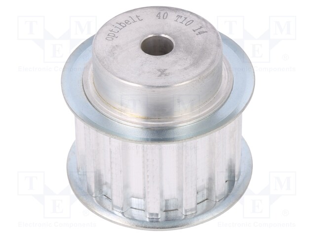 Belt pulley; T10; W: 25mm; whell width: 40mm; Ø: 42.7mm; aluminium
