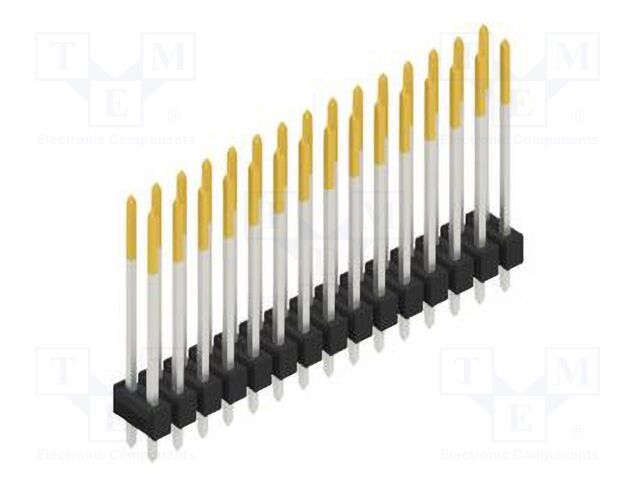 Connector: pin strips; pin header; male; PIN: 30; 2.54mm; THT; 2x15