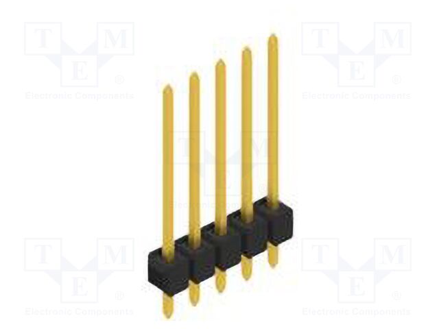 Connector: pin strips; pin header; male; PIN: 5; 2.54mm; THT; 1x5