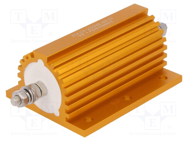 Resistor: wire-wound; with heatsink; screw; 4.7kΩ; 250W; ±1%
