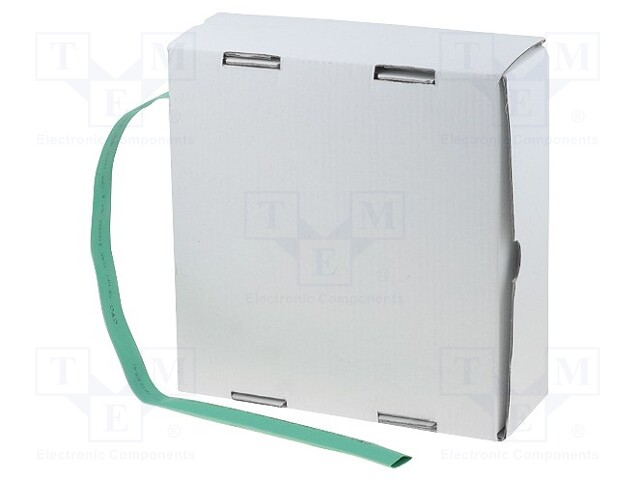 Heat shrink sleeve; glueless; 2: 1; 12.7mm; green; polyolefine