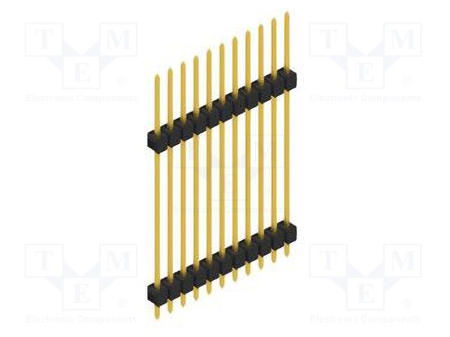 Connector: pin strips; pin header; male; PIN: 11; 2.54mm; THT; 1x11