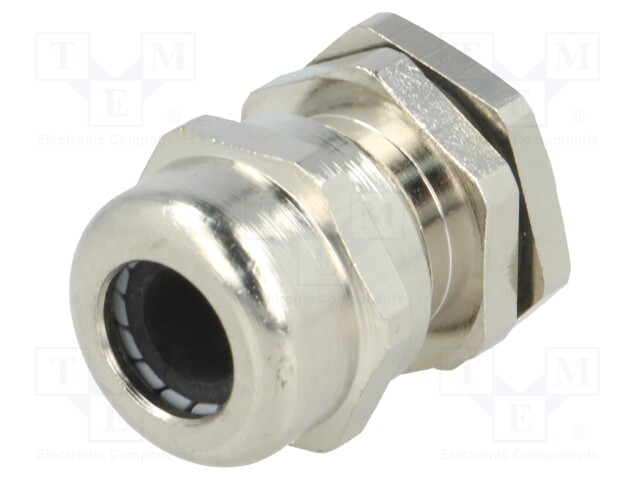 Cable gland; IP68; Mat: brass; Body plating: nickel