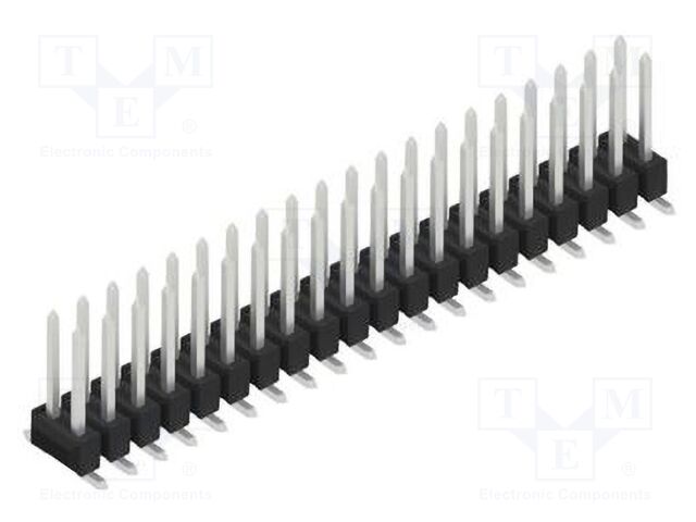 Connector: pin strips; pin header; male; PIN: 40; 2.54mm; SMT; 2x20
