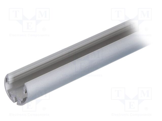 Profiles for LED modules; oval; natural; L: 1m; aluminium