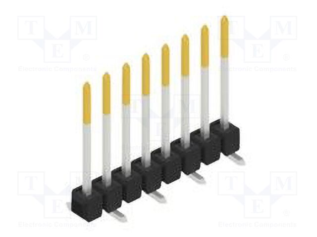 Connector: pin strips; pin header; male; PIN: 8; 2.54mm; SMT; 1x8