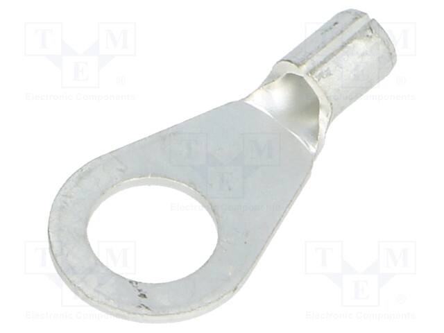 Ring terminal; M6; 1÷2.5mm2; crimped; for cable; non-insulated