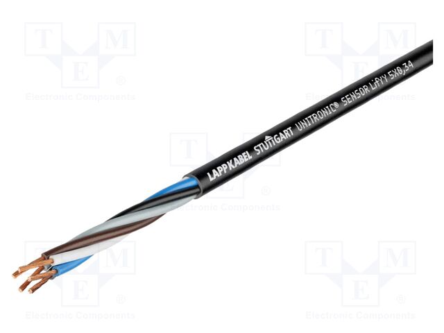 Wire; UNITRONIC® SENSOR; 5x0.34mm2; unshielded; 300V; Cu; stranded