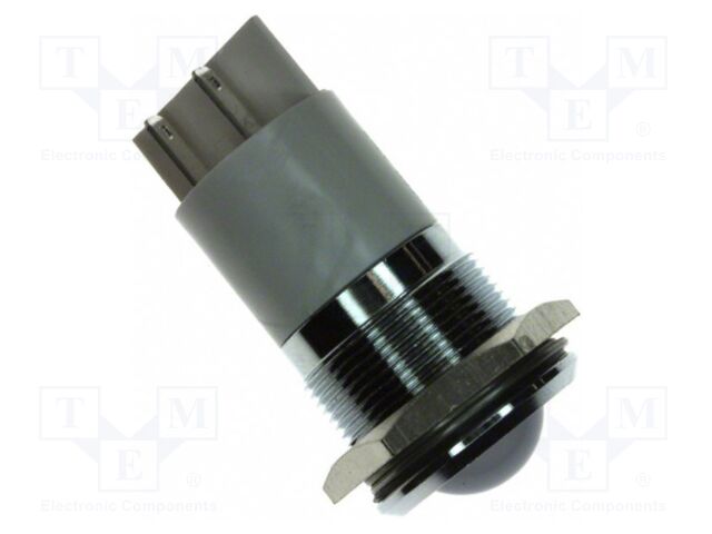 Indicator: LED; prominent; red/green/yellow; Ø22mm; IP67; brass