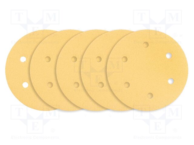 Cleaning cloth: sandpaper; Granularity: 80; Mounting: bur; Ø225mm