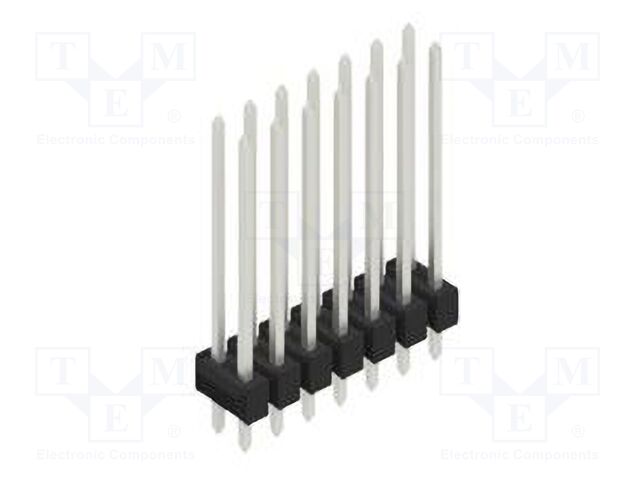 Connector: pin strips; pin header; male; PIN: 14; 2.54mm; THT; 2x7