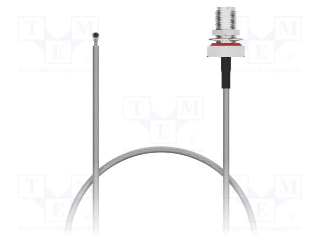 Cable; IPEX MHF 4L,RP-SMA female; black; -40÷85°C; 0÷6GHz; 100mm