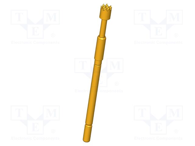 Test needle; Operational spring compression: 4mm; 8A; Ø: 2.5mm