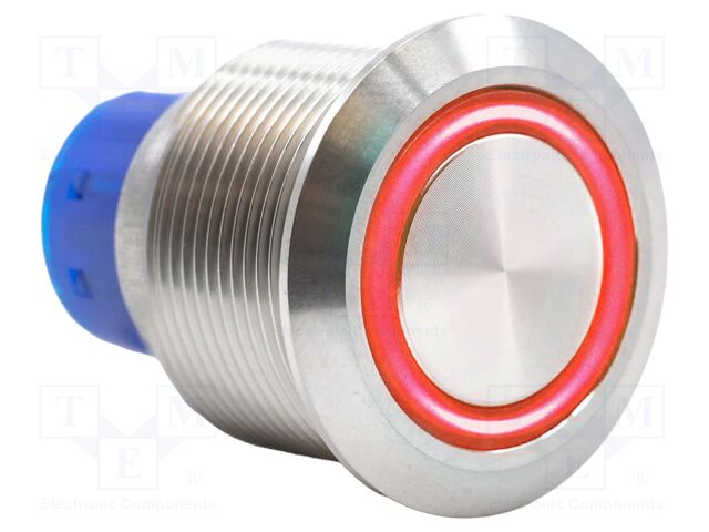 Switch: vandal resistant; DPDT; 3A/250VAC; IP67; ON-ON; red; 6V