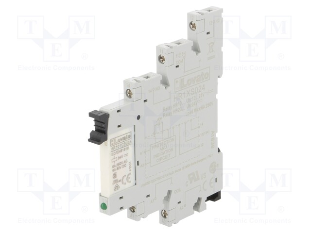 Relay: interface; SPDT; Ucoil: 24VDC; Ucoil: 24VAC; 6A; 6A/250VAC