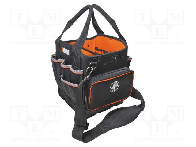 Bag; tool case; orange-black; fabric; 254x311x260mm