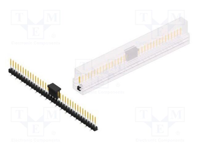 Connector: pin strips; pin header; male; PIN: 35; 2.54mm; SMT; 1x35