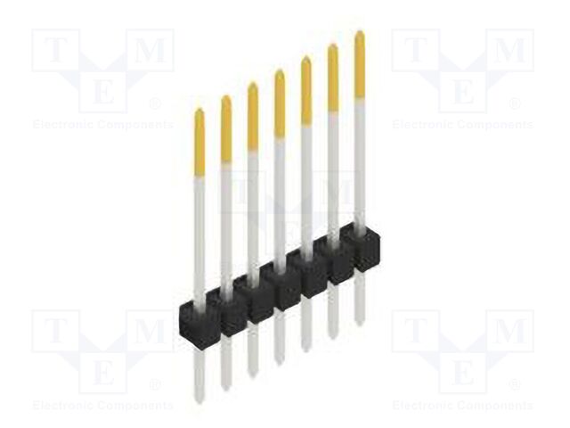 Connector: pin strips; pin header; male; PIN: 7; 2.54mm; THT; 1x7