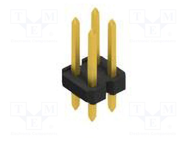 Connector: pin strips; pin header; male; PIN: 4; 2.54mm; THT; 2x2