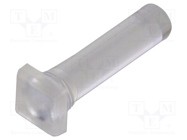 Fiber for LED; 5.8x5.8mm; L: 18.25mm; square; Front: flat; straight