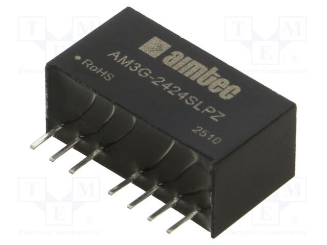 Converter: DC/DC; 3W; Uin: 18÷36V; Uout: 24VDC; Iout: 125mA; SIP8; THT