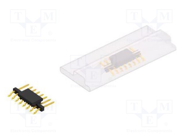 Connector: pin strips; pin header; male; PIN: 8; 2mm; SMT; 1x8; 100V