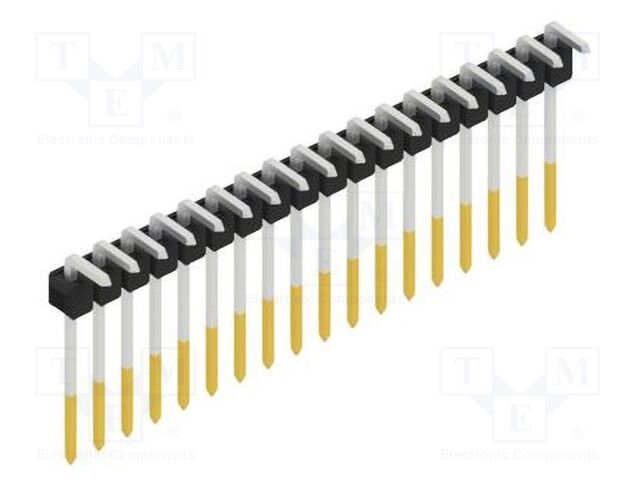 Connector: pin strips; pin header; male; PIN: 18; 2.54mm; THT; 1x18