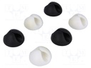 Self-adhesive cable holder; Application: for cables; 6pcs.