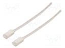 Patch cord; U/UTP; 5e; stranded; CCA; PVC; white; Len: 3m