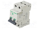 Circuit breaker; 230/400VAC; Inom: 20A; Poles: 2; Charact: C; 6kA
