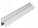 Profiles for LED modules; recessed; natural; L: 1m; aluminium