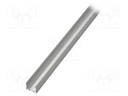 Profiles for LED modules; surface; natural; L: 2m; aluminium