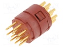 Connector: M23; PIN: 12; soldering; 100V; 7A; Series: EPIC