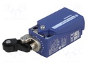 Limit switch; lever R 22mm, plastic roller Ø14mm; NO + NC; 10A