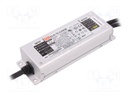 Power supply: switched-mode; LED; 75W; 107÷214VDC; 350mA; IP67