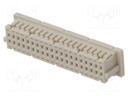 Plug; wire-board; female; DF20; 1mm; PIN: 40; w/o contacts; straight