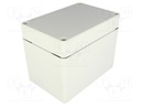 Enclosure: multipurpose; X: 80mm; Y: 120mm; Z: 90mm; EURONORD; grey