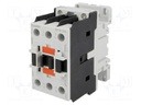 Contactor: 3-pole; NO x3; 110VAC; 38A; DIN; BF; screw terminals