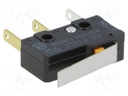 Microswitch SNAP ACTION; with lever; SPDT; 0.1A/125VAC; ON-(ON)