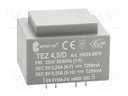 Transformer: encapsulated; 4.5VA; 230VAC; 9V; 9V; 250mA; IP00; 150g