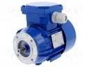 Motor: AC; 60W; 230/400VAC; 1400rpm; continuous operation S1; IP54