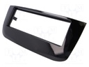 Radio mounting frame; Fiat; 1 DIN; black gloss