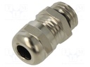 Cable gland; M12; 1.5; IP68; brass; lead free