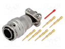 Connector: circular; PT; plug; male; PIN: 6; with cable clamp; 7.5A
