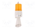 Signaller: lighting-sound; 24VDC; Colour: amber; IP54; -30÷50°C