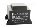 Transformer: encapsulated; 30VA; 230VAC; 18V; 1666.6mA; IP00; 700g