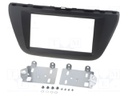 Radio mounting frame; Suzuki; 2 DIN; black