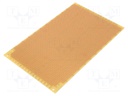 Board: universal; single sided,prototyping; W: 100mm; L: 160mm