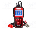 Meter: OBD diagnostic; LCD 2,4"; OBD; 6÷16VDC; 2÷220Ah; 6/12V