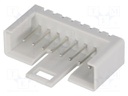 Socket; IDC; male; PIN: 8; straight; THT; tinned; 2.54mm; Layout: 1x8